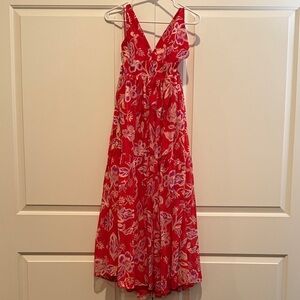 Vici Red and Pink Floral Dress
